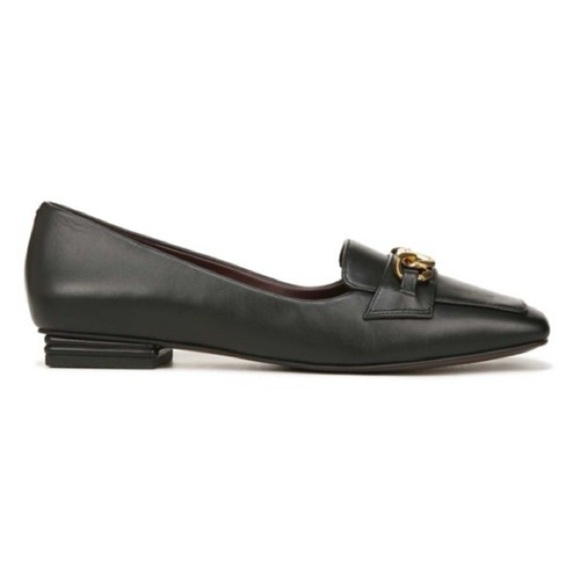Franco Sarto women’s Tiari Elegant Black slip onLoafers w/ Gold Accent sz 8.5M - Picture 2 of 15
